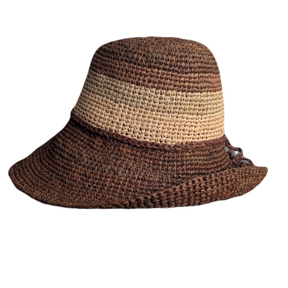 Chic Rust Woven Sun Hat - Picture 5 of 7